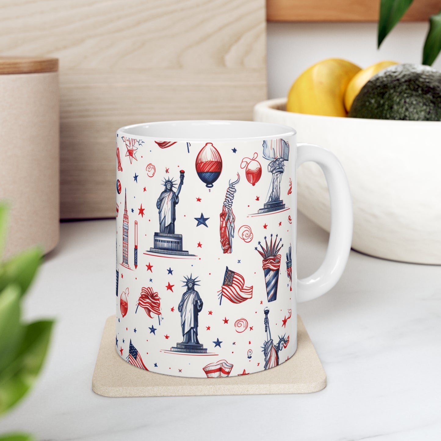 Independence Day #Merica Mug - Ceramic Mug 11oz