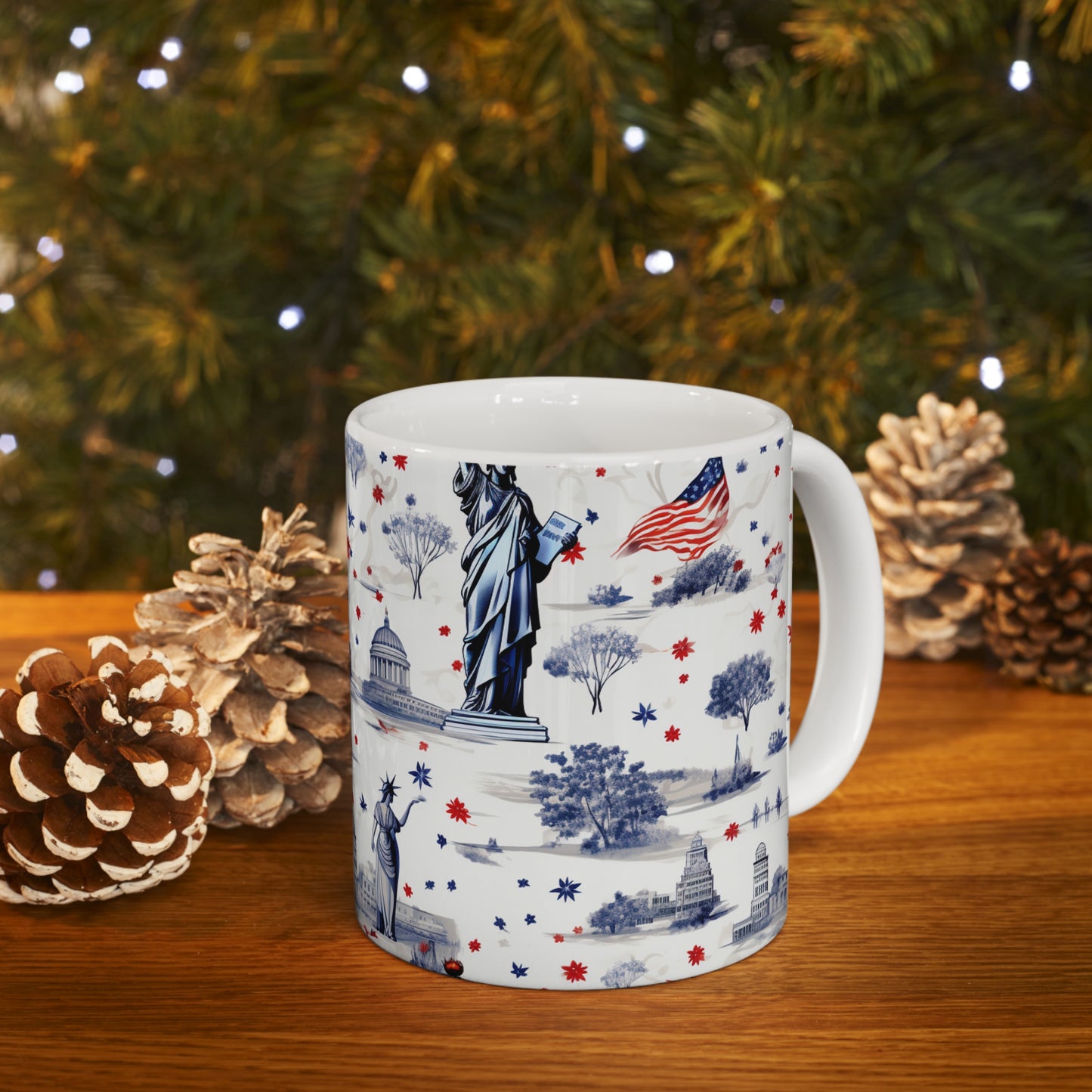 Lady Liberty Independence - #Merica Mug - Ceramic Mug 11oz