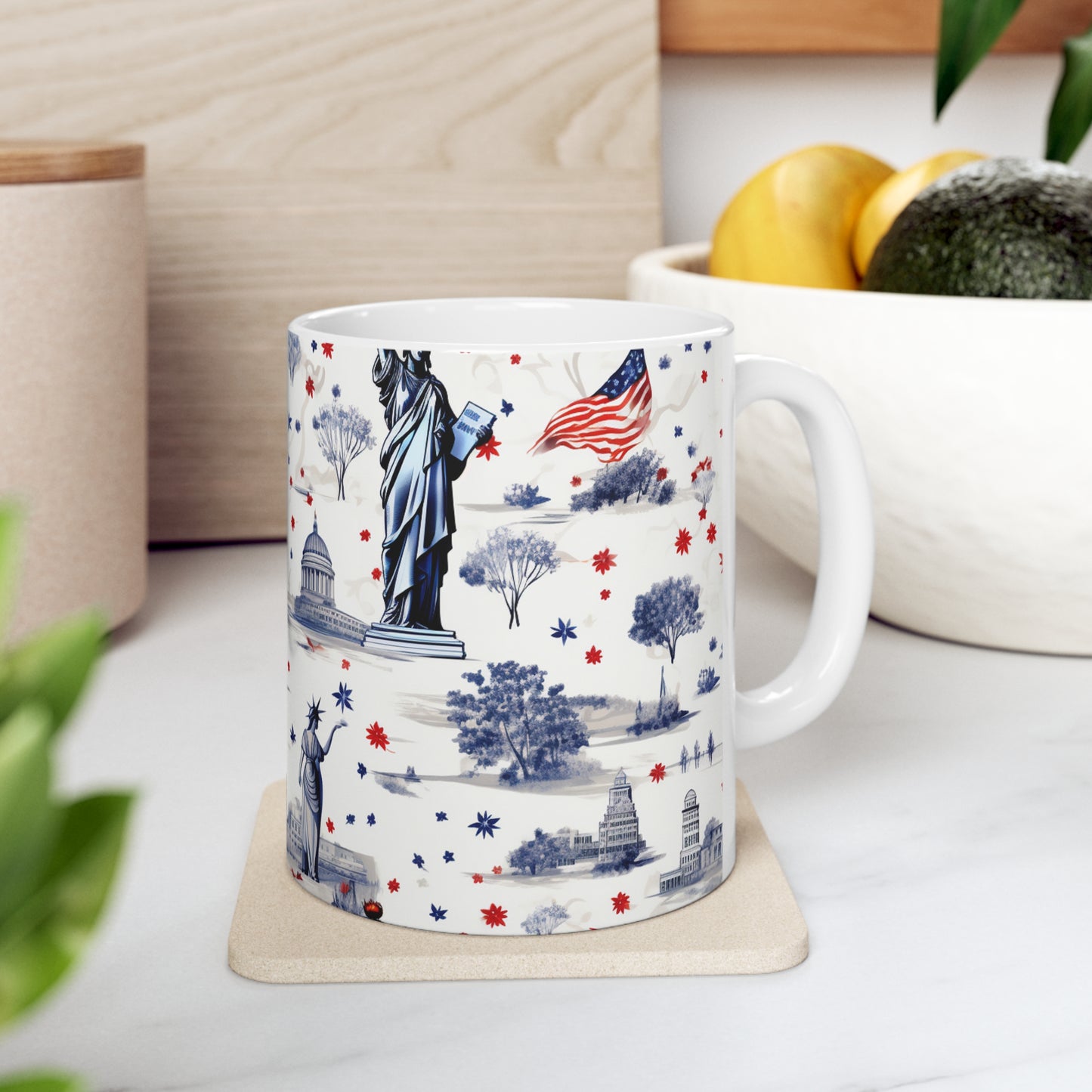 Lady Liberty Independence - #Merica Mug - Ceramic Mug 11oz