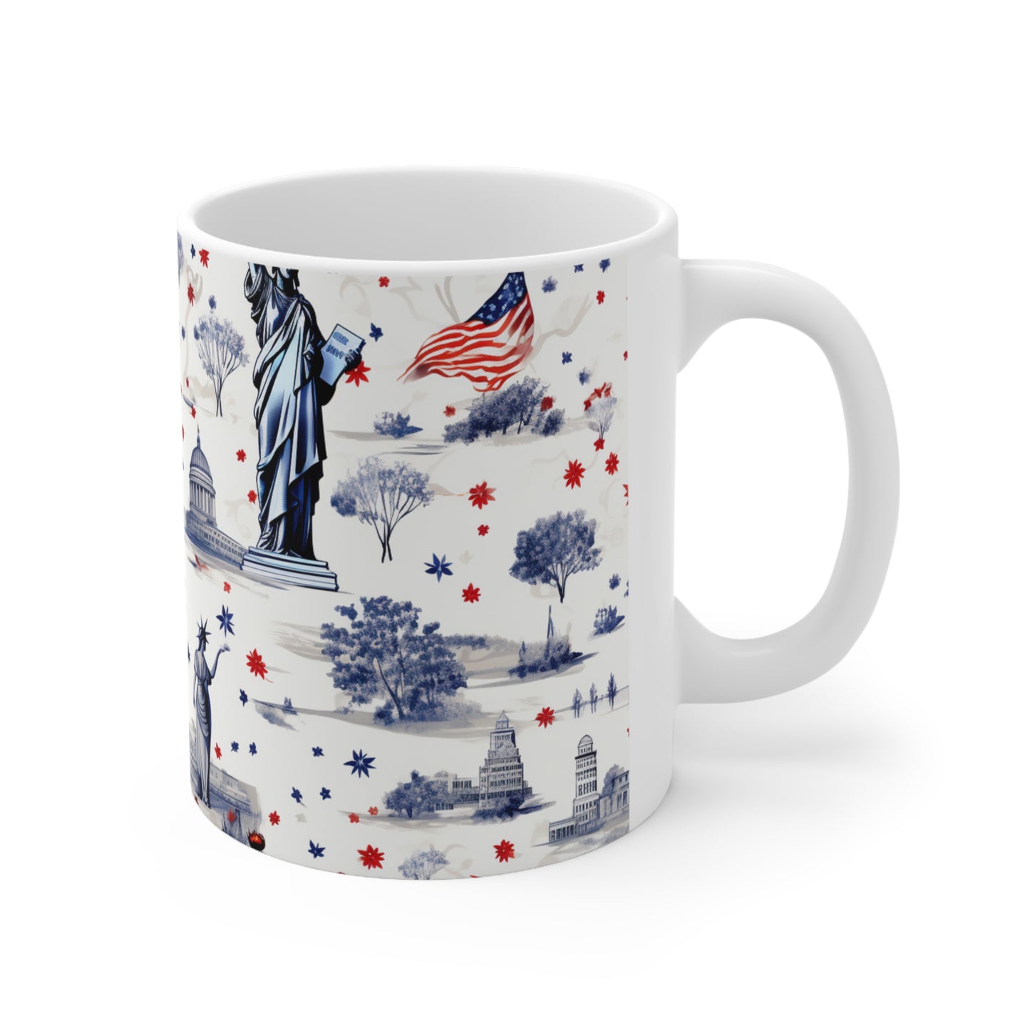 Lady Liberty Independence - #Merica Mug - Ceramic Mug 11oz